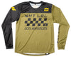 Finish Line Long Sleeve Jersey Black & Olive